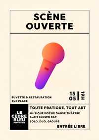 Affiche de l'événement Scène ouverte